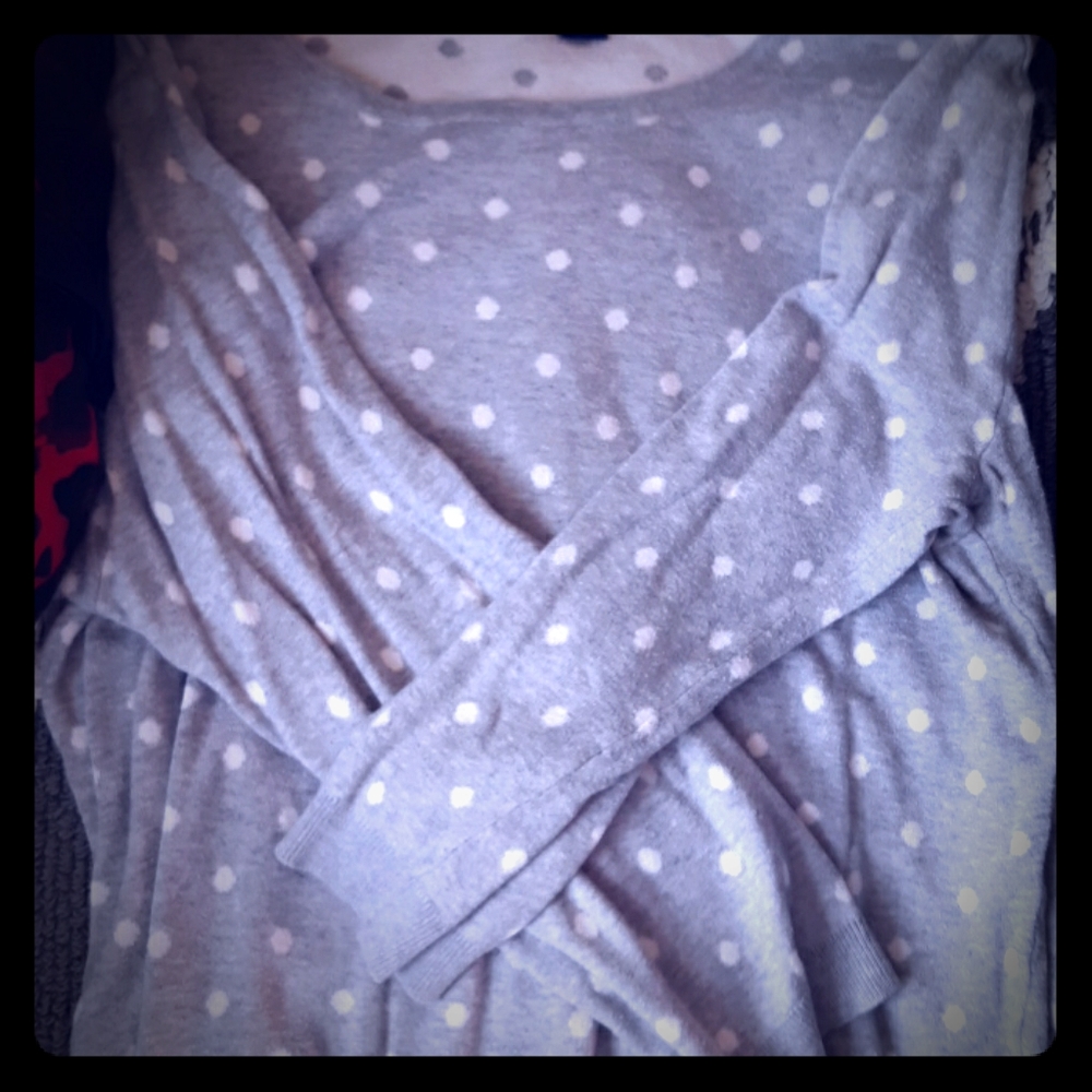 Polka dot sweatshirt